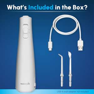 Irrigador Bucal Inalámbrico Recargable Portátil para Dientes, Encías y Cuidado de Aparatos Ortodóncicos, Uso Doméstico, 2 Puntas de Irrigación - Product Image 6