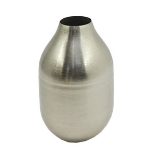 Florero de diseño de Metal Chapado en plata Florero Decoración de mesa de sala de estar para decoración de piso y pared - Product Image 4