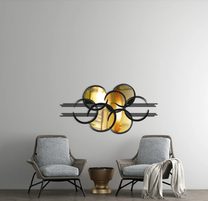 แผ่นกระจกตกแต่งผนังกระจกแฟลตทำจากโลหะและลูกแก้วตกแต่งผนังกระจกอะคริลิค - Product Image 5