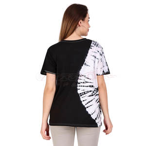 T-shirt décontracté à manches courtes pour femmes, haut d'été Streetwear Fashion Tee Shirt Ladies Tie Dye T Shirt - Product Image 4