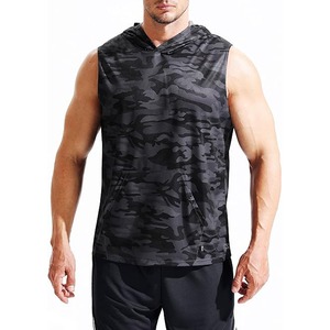 Camiseta de entrenamiento sin mangas con logotipo personalizado para hombre, chaleco de culturismo de gimnasio de Color sólido Unisex, diseño de punto transpirable - Product Image 4