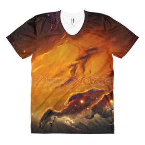 T-shirt à sublimation en polyester pour femmes T-shirt décontracté imprimé léger à la mode T-shirt à sublimation graphique personnalisé - Product Image 1