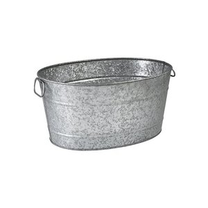 modern style garden decorative flower planting tub oval planter gardening plant pot modern metal flower pot and <b>vases</b> - Product Image 2