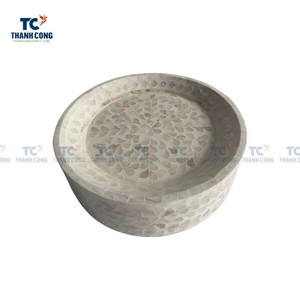 Venta al por mayor caliente Madre de perla y hueso incrustaciones pastel soporte bandeja para servir para Ramadán y fiesta pastel corte - Product Image 6