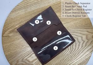 Organizador de talonario de chequera largo de regalo Vintage de cuero auténtico Unisex, Cartera de viaje para hombre estándar, monedero de viaje para hombre, 2017 - Product Image 4