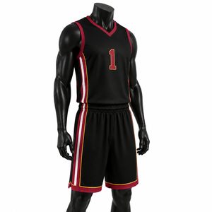 Conjunto de Uniforme de Baloncesto para Hombre, Ligero, de Poliéster, Ropa Deportiva para Equipo de Baloncesto, OEM - Product Image 3