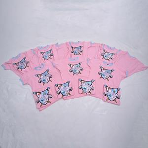 Camiseta informal de manga corta con cuello redondo para chicas, ropa de calle estampada con logotipo ajustado y transpirable, ropa de uso diario - Product Image 1