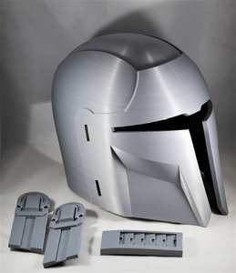 Mandalorian casque fait à la main en acier casque cadeau pour argent Mandalorin rond Halloween décor à la maison casque cadeau lui métal artisanat - Product Image 4