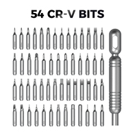 Juego de Destornilladores de Precisión de Alta Calidad 55 en 1 UF-840098, Kit de Herramientas con Mango Magnético de Aluminio para Reparación de Productos Digitales