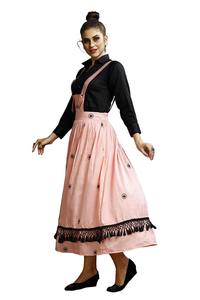 เสื้อเชิ้ตลำลองผู้หญิงพร้อมกระโปรง,เสื้อผ้าแฟนซีสำหรับผู้หญิงสวมใส่ประจำวันเนื้อผ้าฝ้าย - Product Image 5