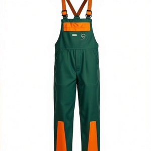 Green/Orange Workwear Chainsaw Protective Bib <b>Overall</b> Size 50 KONIFERE - Product Image 2