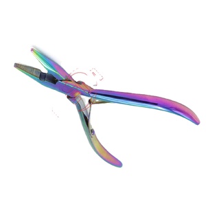 Pince à extensions capillaires en acier inoxydable de haute qualité GEMSTONE ENTERPRISES, durable, réutilisable, avec logo personnalisé, outils pour extensions capillaires - Product Image 1