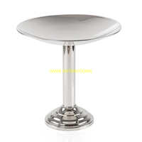 Support à gâteau personnalisable en acier inoxydable, écologique, plateau de présentation moderne pour desserts, mariage, anniversaire, buffet, pâtisserie