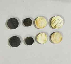 Botón de cuerno de Búfalo Blanco de alta calidad, espacios en blanco, cuerno de vaca africano, botones decorativos en blanco para botones, industria directa desde la India - Product Image 2