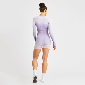 2025 femmes taille haute Yoga Shorts séchage rapide Sport Fitness sans couture entraînement Gym Shorts pour les femmes - Product Image 3