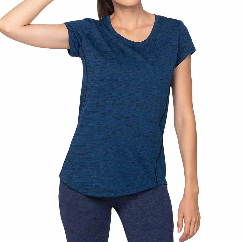 Custom Logo High Quality Luxury Loose Round Neck Workout Sport T-shirts Mesh Soft Women Yoga Gym Fitness Short Sleeve T Shirt