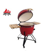 KIMSTONE 28 pouces Kamado Grill cuisine extérieure midium china keramik Kamado et four à pizza forno charbon Barbecue grill parrillera