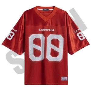 Camiseta de Fútbol Americano Unisex Personalizada de Primera Calidad Fabricada en Fábrica Sibrin, Camiseta de Jugadores de Fútbol Americano Juvenil con Malla de Ojo de Buey - Product Image 1
