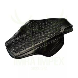 Hoge Kwaliteit Aanpasbare Echte Koe Lederen Tactische Pistool <span class=keywords><strong>Holster</strong></span> Met Basketweave Patroon <span class=keywords><strong>Gun</strong></span> Holsters Uit Pakistan