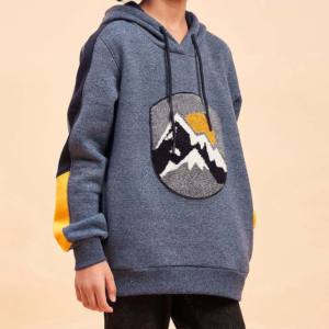 Custom Cotton Blended Printing Embroidery High Quality 100% Cotton Pullover <b>Children</b> Wholesale Kids <b>Hoodies</b> - Product Image 6