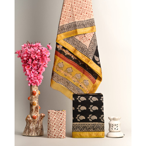 Costumes de bordure zari en soie pure pour femmes Costumes de luxe en soie pure avec bordure zari Costumes élégants de bordure zari en soie pure pour les mariages - Product Image 2