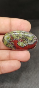 คุณภาพสูงหินอัญมณีมังกรแจสเปอร์หินธรรมชาติเครื่องประดับอัญมณีคริสตัลบำบัดสีแดงสีเขียว5-8มม. udgems แบรนด์ - Product Image 3