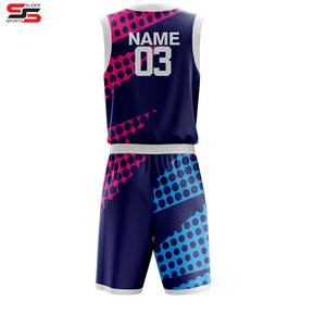 เครื่องแบบทีมบาสเก็ตบอลชุดบาสเก็ตบอลระบายอากาศได้ตามต้องการ - Product Image 2