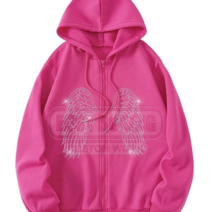 Sweat à capuche pour homme avec motif de strass en cristal pour le hip-hop et les looks décontractés Sweat à capuche basique pour homme avec strass - Product Image 1