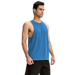 Camisetas sin mangas de seda/algodón 3D Vintage para hombre, ropa deportiva para correr en el gimnasio de talla grande con tallas personalizables - Product Image 3
