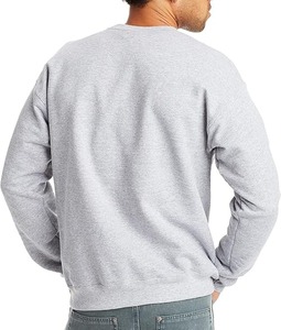 100% coton hiver OEM personnalisé hommes pull à col rond sweat uni tricot pull hommes sweat fabricant - Product Image 5