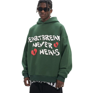 Wholesale OEM Custom Screen Printed Cotton Fleece Pullover <b>Hoodie</b> for <b>Men</b> High Quality Breathable <b>Hoodie</b>. - Product Image 2