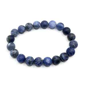Premium Selling Sodalite Rondelle Beaded <b>Bracelet</b> <b>Healing</b> Stone <b>Bracelet</b> Business Gift for Mother's Day & New Year - Product Image 1
