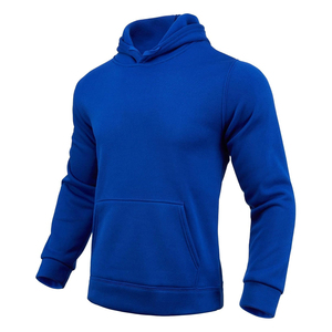 Sweat-shirt à capuche noir personnalisé pour homme et femme, pull à capuche en coton molletonné uni, style streetwear oversize avec impression de logo - Product Image 2