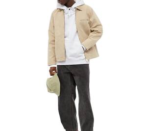 Veste pour homme, veste de travail, veste OEM, logo personnalisé, sergé de coton, col en toile décontracté, toile lavée 14 oz, veste de travail pour homme - Product Image 3