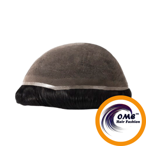 Postizo de Cabello Remy Duradero para Hombre, con Encaje Completo, Cómodo, con Ondas Naturales, Transpirable, Fácil de Usar, Cabello Indio, 100% de Densidad - Product Image 2