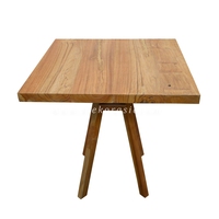 Table et chaises de salle à manger modernes en teck naturel, meubles de salle à manger pour chambre et bar à domicile, réglables