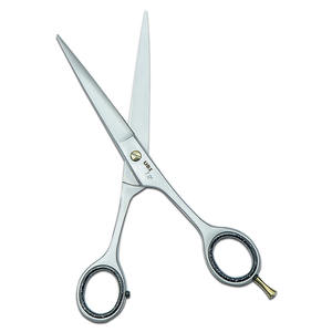 Ciseaux de barbier et de coiffure professionnels de 7 pouces |   Pointe de lame tranchante en acier à haute teneur en carbone, repose-doigts amovible - Product Image 4