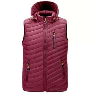 OEM Custom Logo Eco-Friendly Breathable Puffer <b>Vest</b> Jacket for Men <b>Women</b> Sleeveless Quilted Winter Wear 100% Polyester Filled - Product Image 5