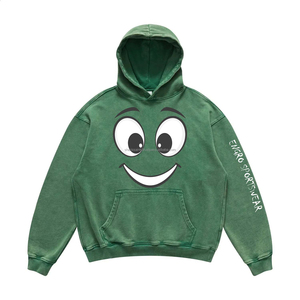 Boxy Sweat à capuche en coton pour homme de haute qualité 500 GSM Broderie imprimée chaude et personnalisée disponible en taille XS - Product Image 2