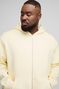 Sweat à capuche ample en coton pour homme, fabricants de sweats à capuche, molleton lourd 600 g/m², sweat à capuche à épaules tombantes - Product Image 3