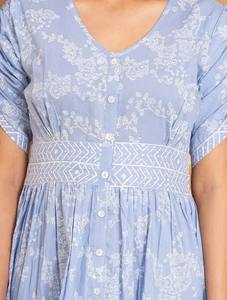 Tenue décontractée d'été en coton indien fait à la main pour femmes robe d'été élégante avec logo de mariage personnalisé approvisionnement ODM pour le voyage - Product Image 3