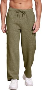 กางเกงคาร์โก้ขายาวแบบลำลองสำหรับผู้ชายกางเกงทรงตรงปรับแต่งได้มีกระเป๋าเอวขนาดกลาง - Product Image 3