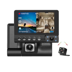 Tiên Tiến 3-Kênh Đầy Đủ <span class=keywords><strong>HD</strong></span> 1080P Xe DVR Ống Kính Góc Rộng Ghi Âm Vòng Lặp Và G-Cảm Biến Cho Tai Nạn Bằng Chứng Dash Cam - Product Image 2