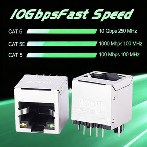 <span class=keywords><strong>Conector</strong></span> Keystone RJ45 Cat6 Blindado de 90 Grados con Acoplador Divisor y <span class=keywords><strong>Conector</strong></span> PCB para Red PoE, 50u - Product Image 4