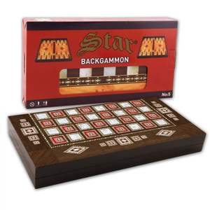 Polyester Mother of Pearl <b>Large</b> Backgammon Set - Product Image 2