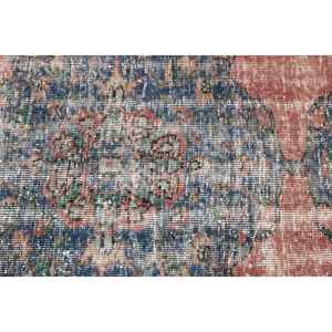 Alfombra Decorativa Vintage de 3.3x5.3 pies (102x161 cm), Alfombra Oriental de Lana Roja Turca - Product Image 5