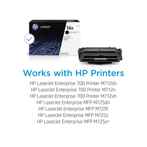 Cartouche de toner noire originale HP 14A pour LaserJet avec puce CF214A, cartouche de toner HP 14A, cartouche de toner HP CF214A - Product Image 4