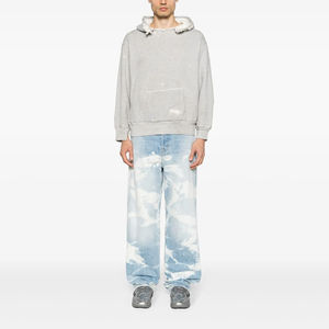 เสื้อฮู้ดผ้าฝ้ายเทอร์รี่ผ้าเจอร์ซี่ขนาดใหญ่พิเศษสะพายไหล่ทรงหลวมสไตล์วินเทจงานตามสั่ง - Product Image 5