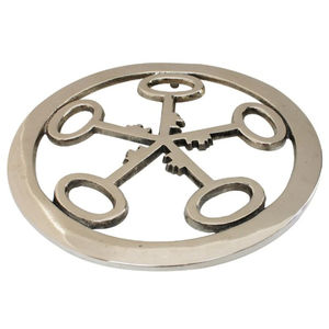 Salvamanteles de aluminio decorativo con diseño de corazón plateado moderno, elegante protector de mesa para cocina y comedor, precio de fábrica - Product Image 2