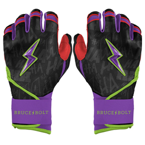 Guantes de Bateo de Béisbol BRUCE BOLT de Cuero Antideslizante con Logotipo y Diseño Personalizados, Calidad Profesional, Fabricados con Cuero Premium - Product Image 1